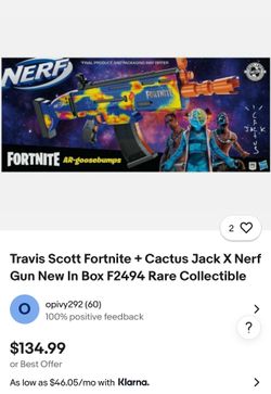Travis Scott Fortnite Nerf Toy