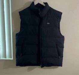 Lacoste Navy Puffer Vest Mens Size L