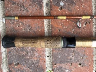 Fishing pole. Vintage Bamboo.