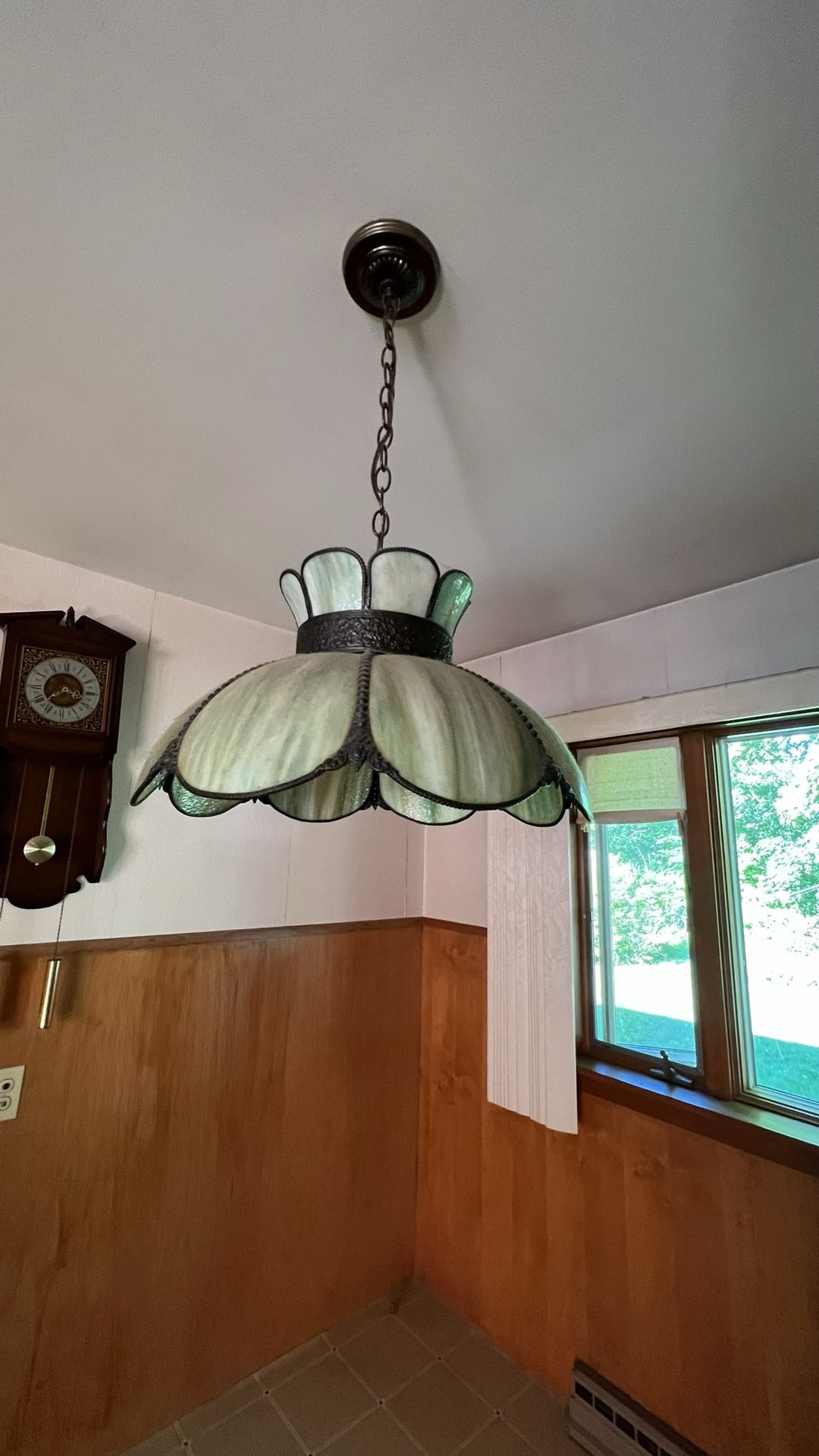 Vintage Light Fixtures - Stained Glass & Metal