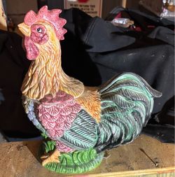Ceramic Rooster Figurine