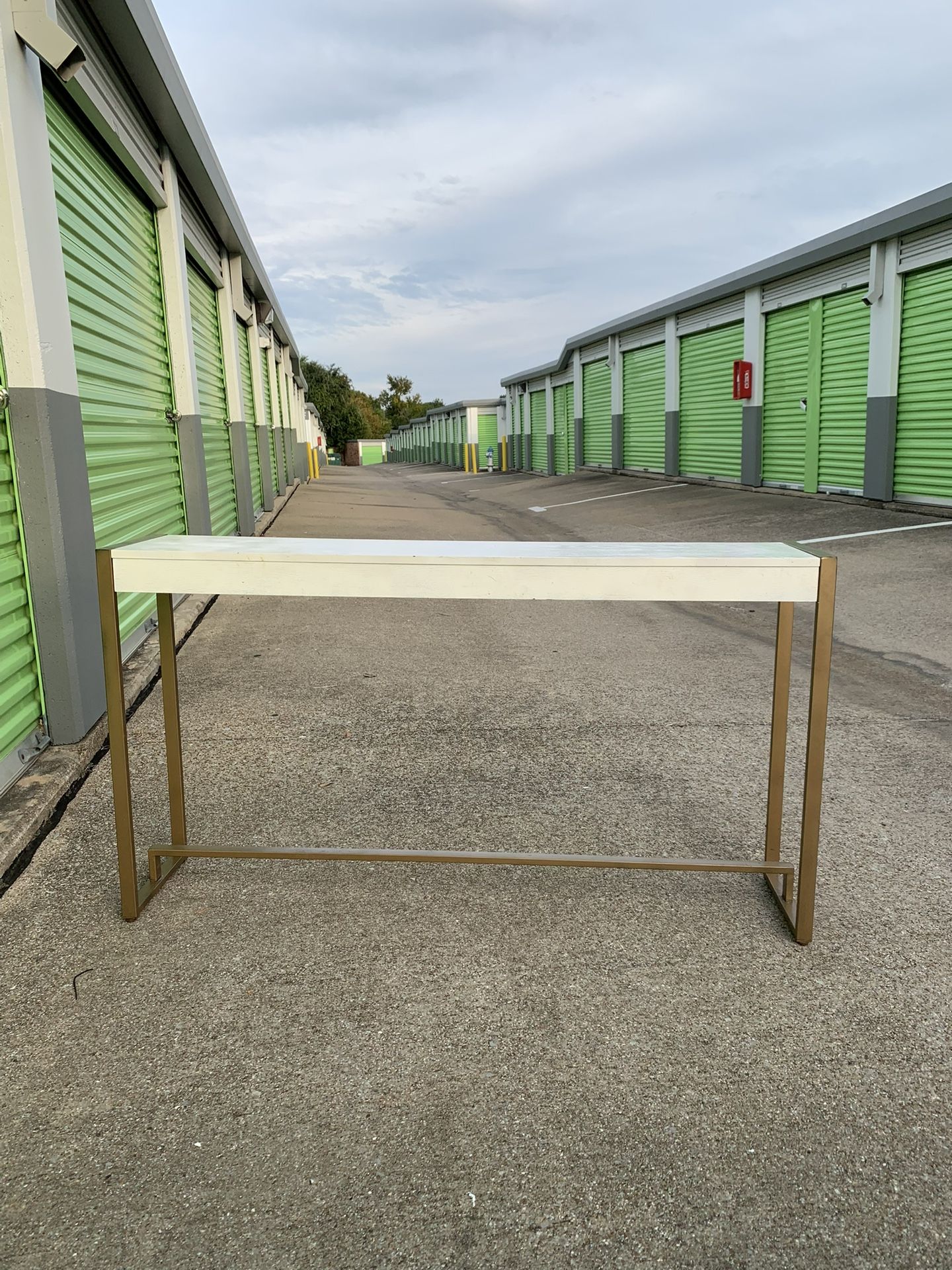 Modern Gold Entryway Table 30” x 54”