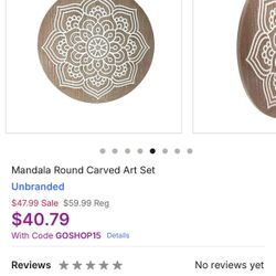 Wall Mandala carved Art 