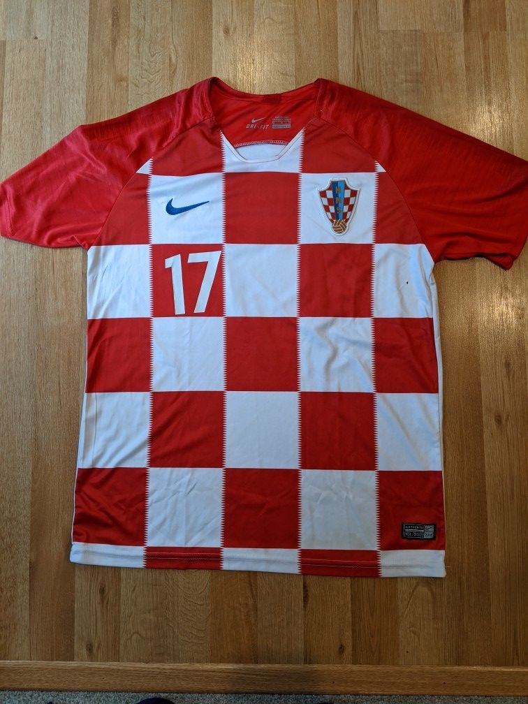 Nike Mario Mandzukic 2018 Croatia World Cup Jersey - Size M - EUC