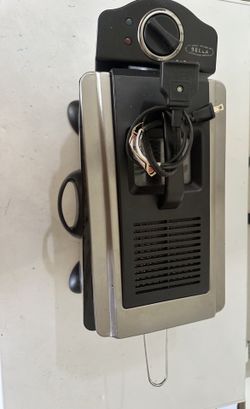 2 L / 2.1 Qt Stainless Steel Electric Deep Fryer 1400 W - Drip-Hook Basket - Precise Temperature Control - Lid w. Viewing Window 