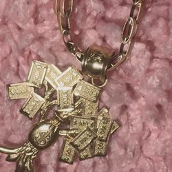 18” Rolex Chain & $ Tree Pendant 