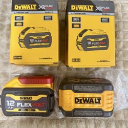 Dewalt 12Ah Flex Volt, Brand new price is for 2 batteries and not negotiable