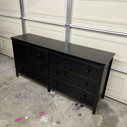 Ikea Black Dresser With 6 Drawer Large Tv Stand Organizer