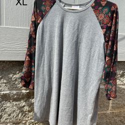 Lula Roe 3/4 Sleeve Tee