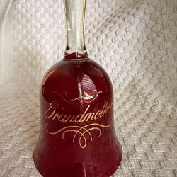 Red Glass “Grandmother” Bell