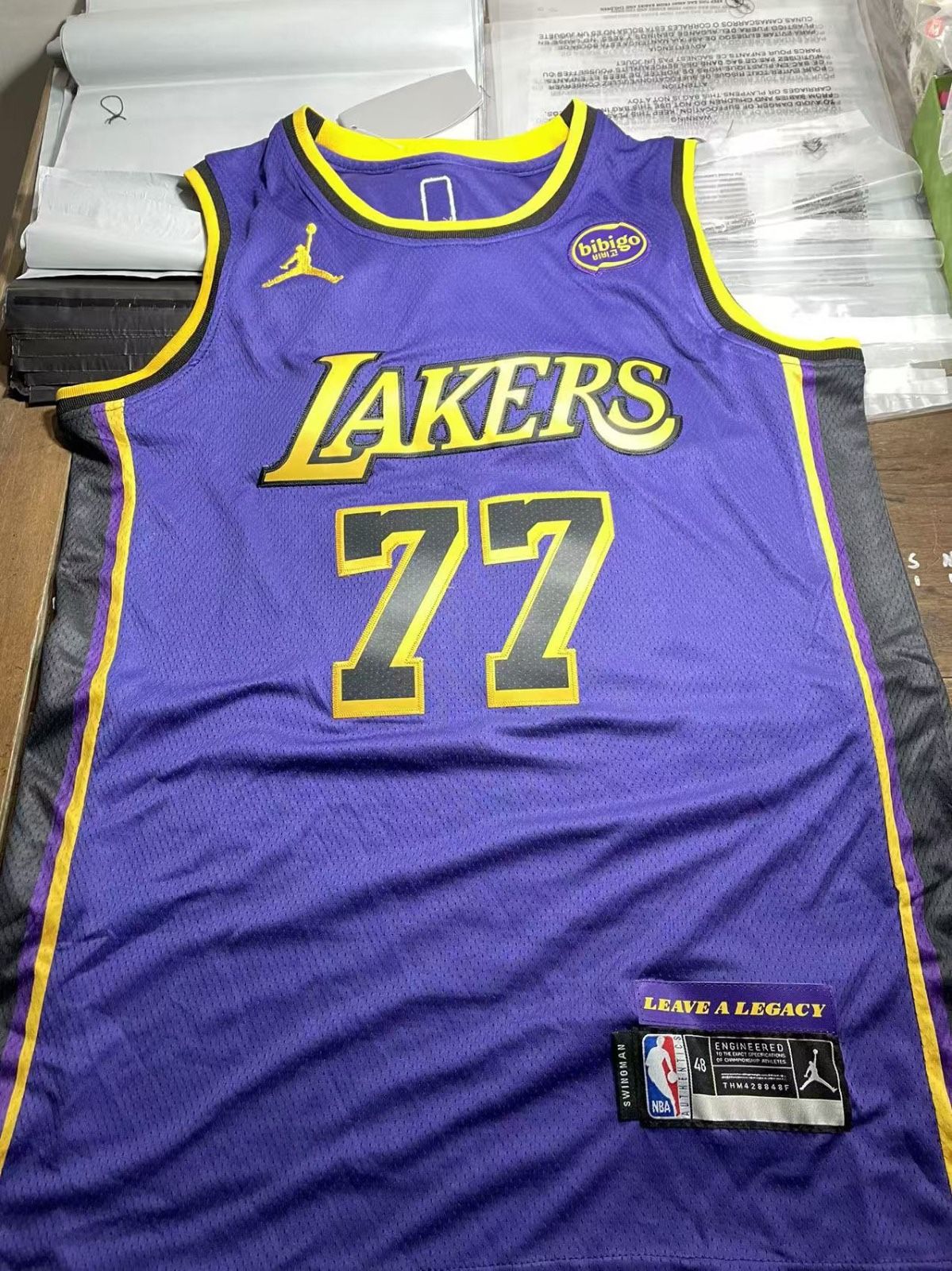 Luka Doncic Lakers Purple And Yellow Jersey