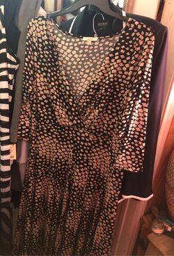 Women’s Haani knit dress size 3X Black and Beige