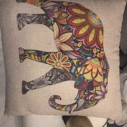 Vintage Elephant Pillow