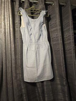 NWT J Crew Blue And White Pin Stripe Dress Size 8