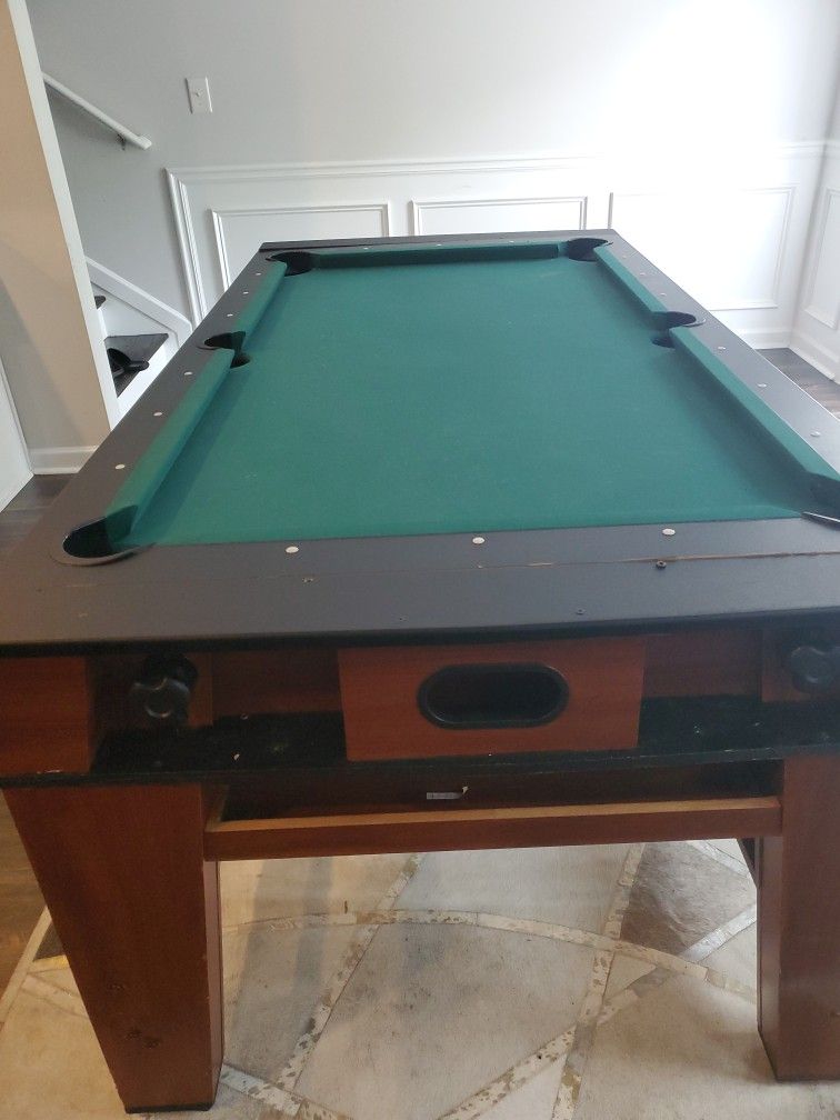 Pool Table with Air Hockey (used)...($150 TODAY)