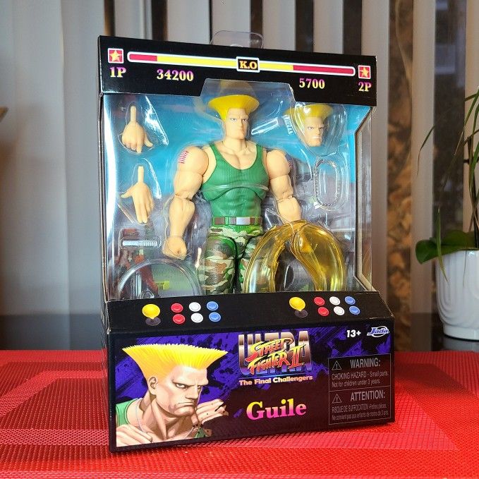 Jada Toys Street Fighter II Guile Action Figure