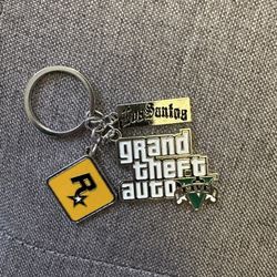 Grand Theft Auto Five Keychain