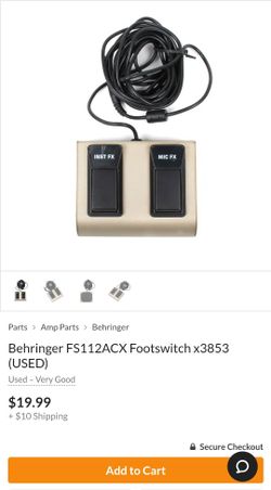 Behringer FS112A Foot Pedal