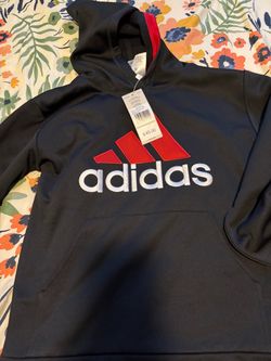 Adidas hoodie boys  10/12 new with tags