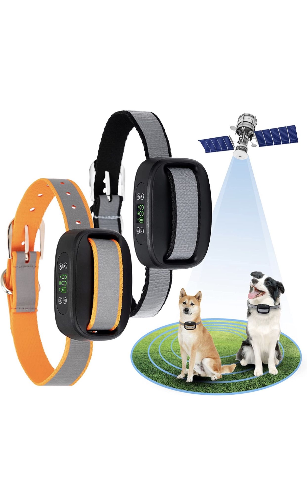 WIEZ GPS Wireless Dog Fence, Electric Dog Fence with GPS, Range 100