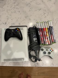Xbox 360 w/ 2 Controllers and Games