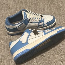 Blue Amiri skull shoes