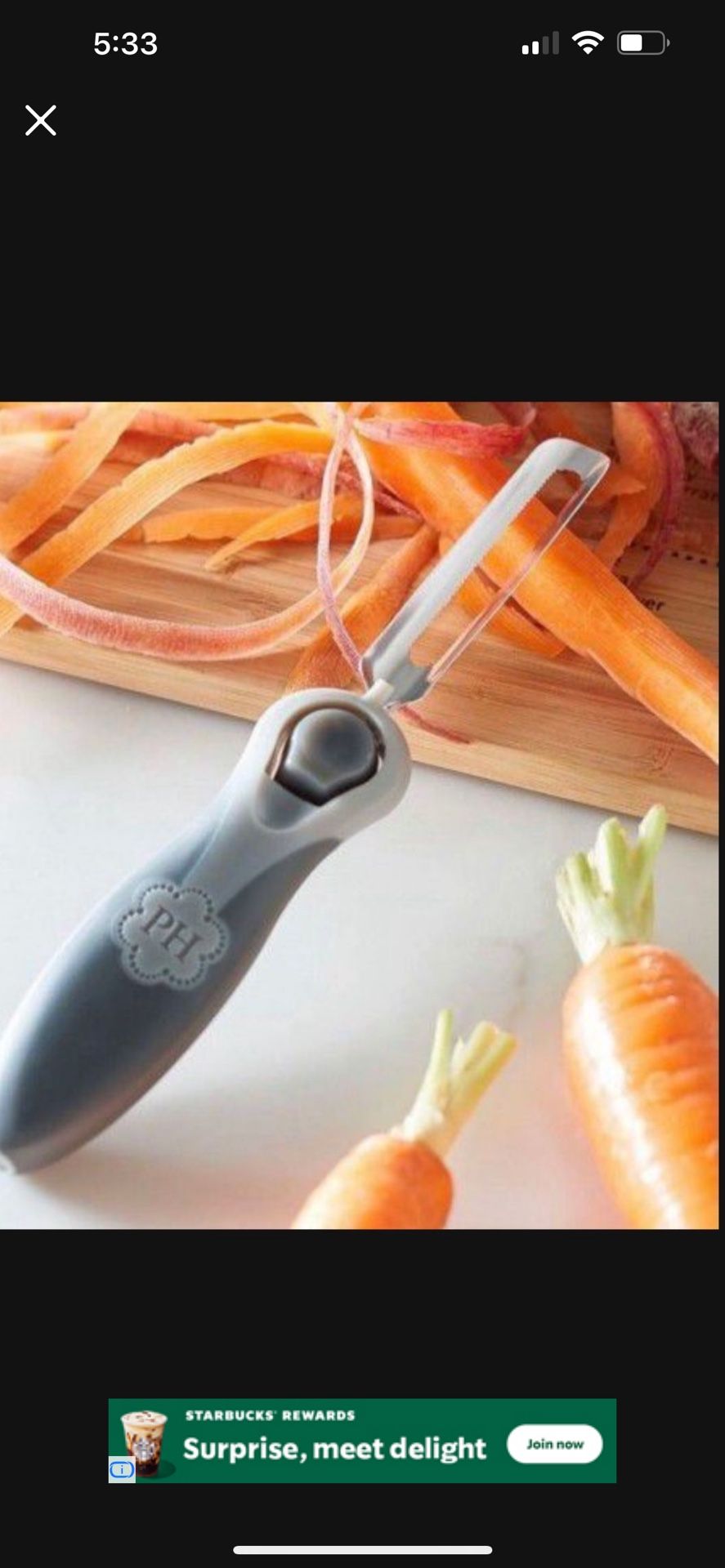 Princess House Pelador De Fruta Oh Vegetales