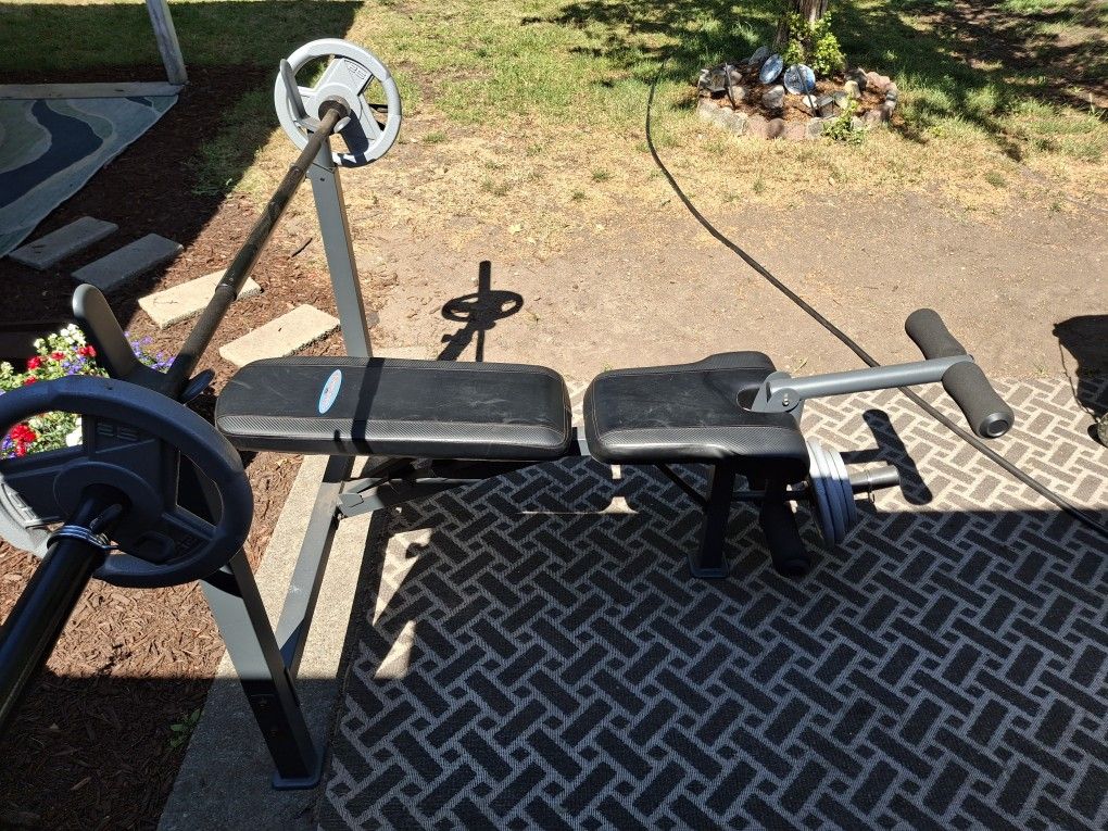 Weight Set And Bench