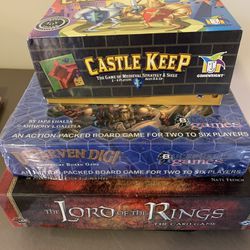 3 Medieval/Fantasy Themed Board Games