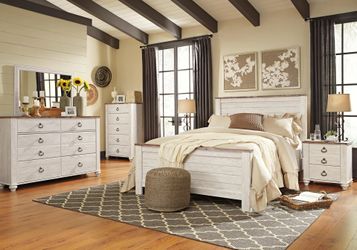 Ashley Full Bed Frames + Storage + Nightstands