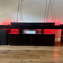 Black LED TV Stand – Fits 50”–70” TVs – $110 OBO