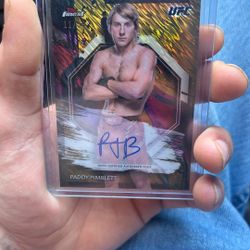 UFC SIGNED CARD