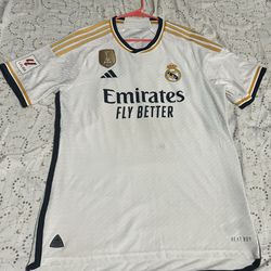 Real Madrid Home Authentic Jersey Large