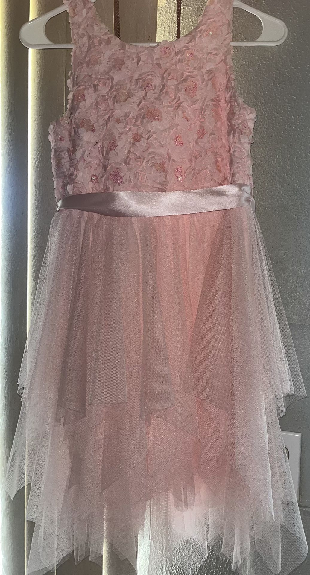 Girls Justice Light Pink Dress , Size 12 , Very Cute !