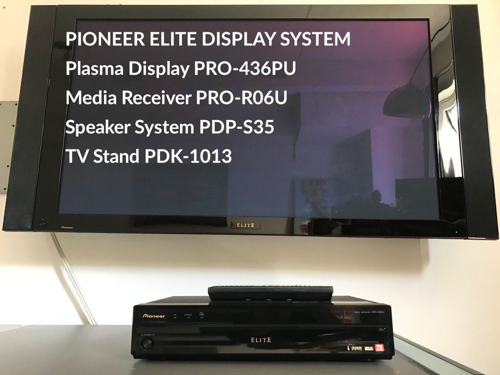 Pioneer Elite 43” TV Plasma Display PRO-436PU Media Receiver PRO-R06U