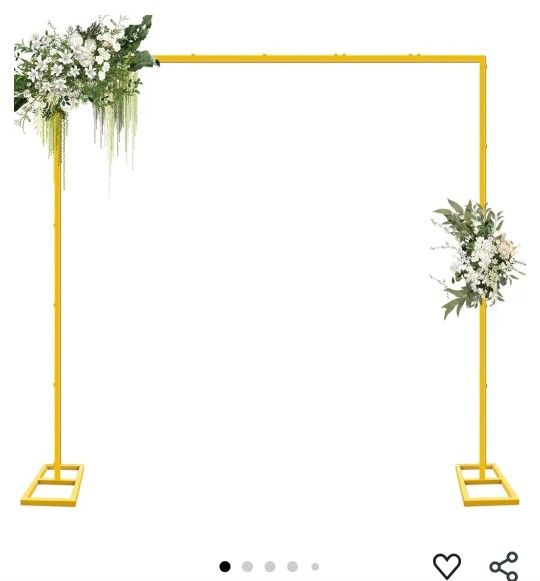 8ft Gold Backdrop For Weddings, Birthdays And Babyshowers
