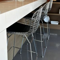 (3) Contemporary Metal Bar Stool