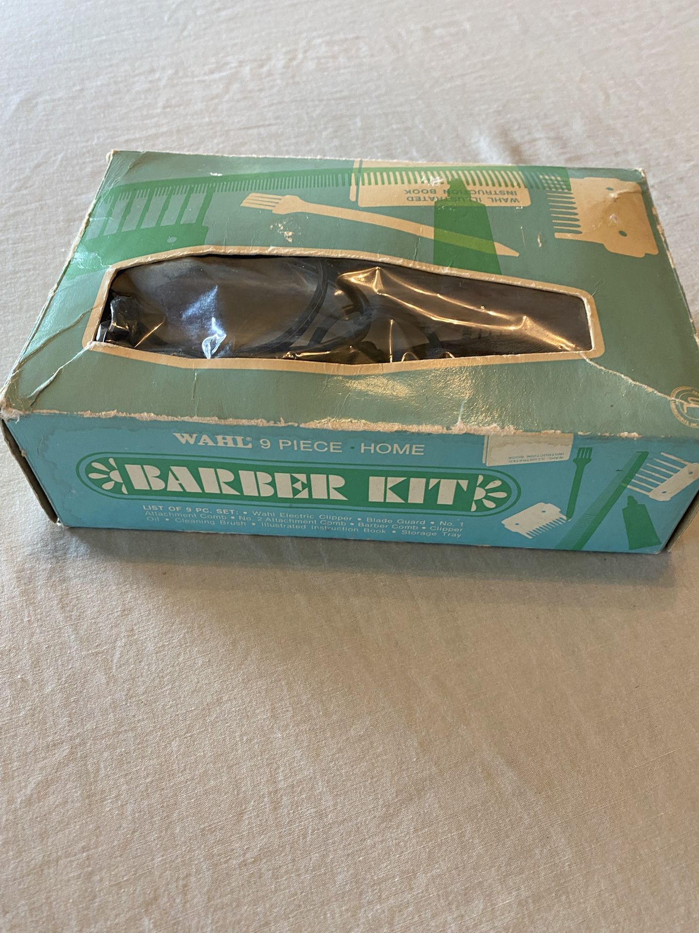 Vintage Wahl 9 Piece Barber Kit.