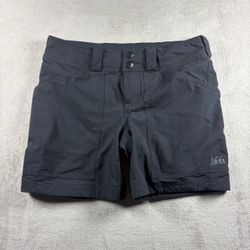 REI Co‑op Women’s 2 Black Hiking Shorts Stretch Nylon Pockets Lightweight #2A