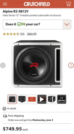 Alpine R-Series 12" Halo Preloaded Subwoofer Enclosure w/ ProLink (2nd Gen)