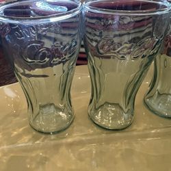 Vintage Coca Cola Glasses Set Of 4