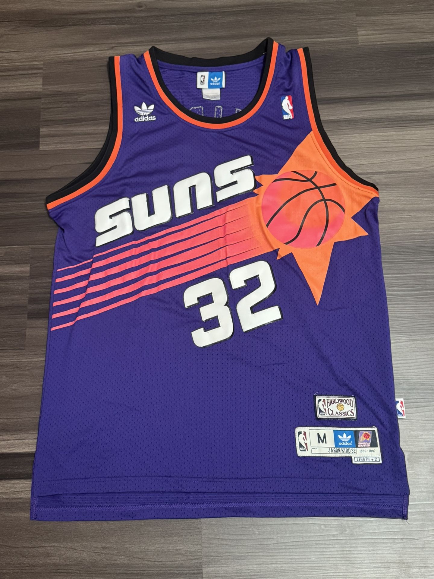 Adidas Hardwood Classics Phoenix Suns Jason Kidd #32 1(contact info removed) Jersey Sz M L+2
