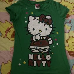 Green Hello Kitty Christmas Shirt