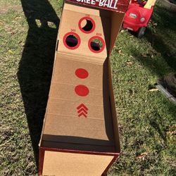 Home Made card Board Skee-ball Game