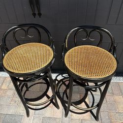Vintage Bentwood Can Chair Set Of 2
