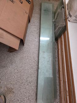 Various Glass Panels for Shelves with Brackets