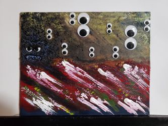 Original Painting On A 8" × 10" Canvas Board