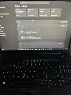 ThinkPad Laptop Intel i7
