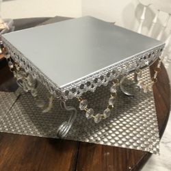 Cake Stand 12”x12 Silver 