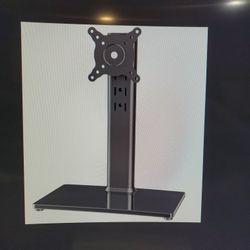 Single Monitor Desk Stand For 13-32 Inch Screens, Swivel Rotate 77 Pound Max